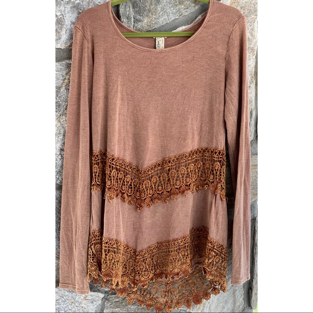 Light Burnt Orange Flowy Top